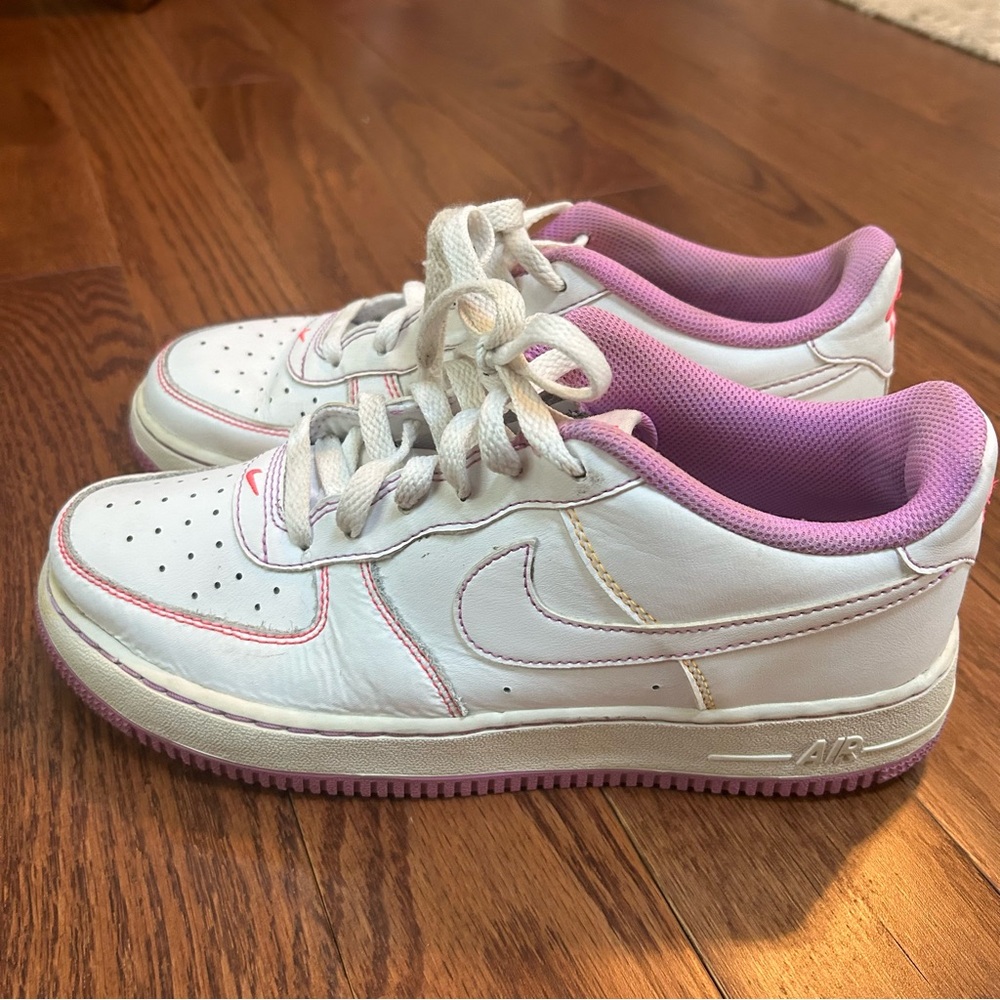 Nike Air Force 1 PC Contrast Stitch Fuchsia Glow Pink Youth Sz7/Women’s 8.5